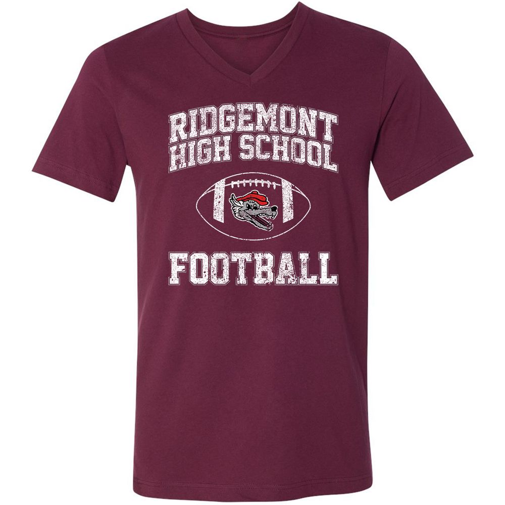 Unisex V-Neck T-Shirt - T2T2YDWD - Maroon - 6
