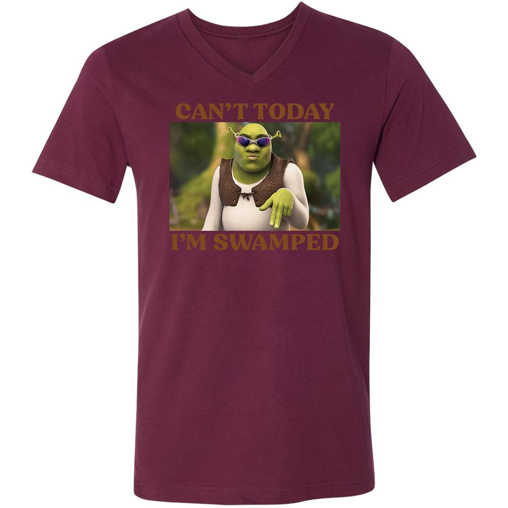 Unisex V-Neck T-Shirt - KBF4FJGF - Maroon - 6