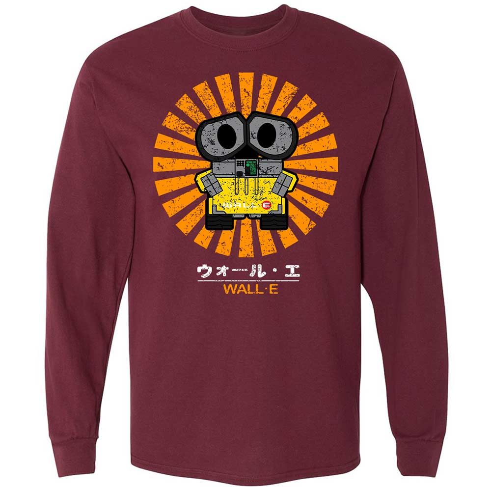 Long Sleeve T-Shirt - 9616VJAC - Maroon - 6