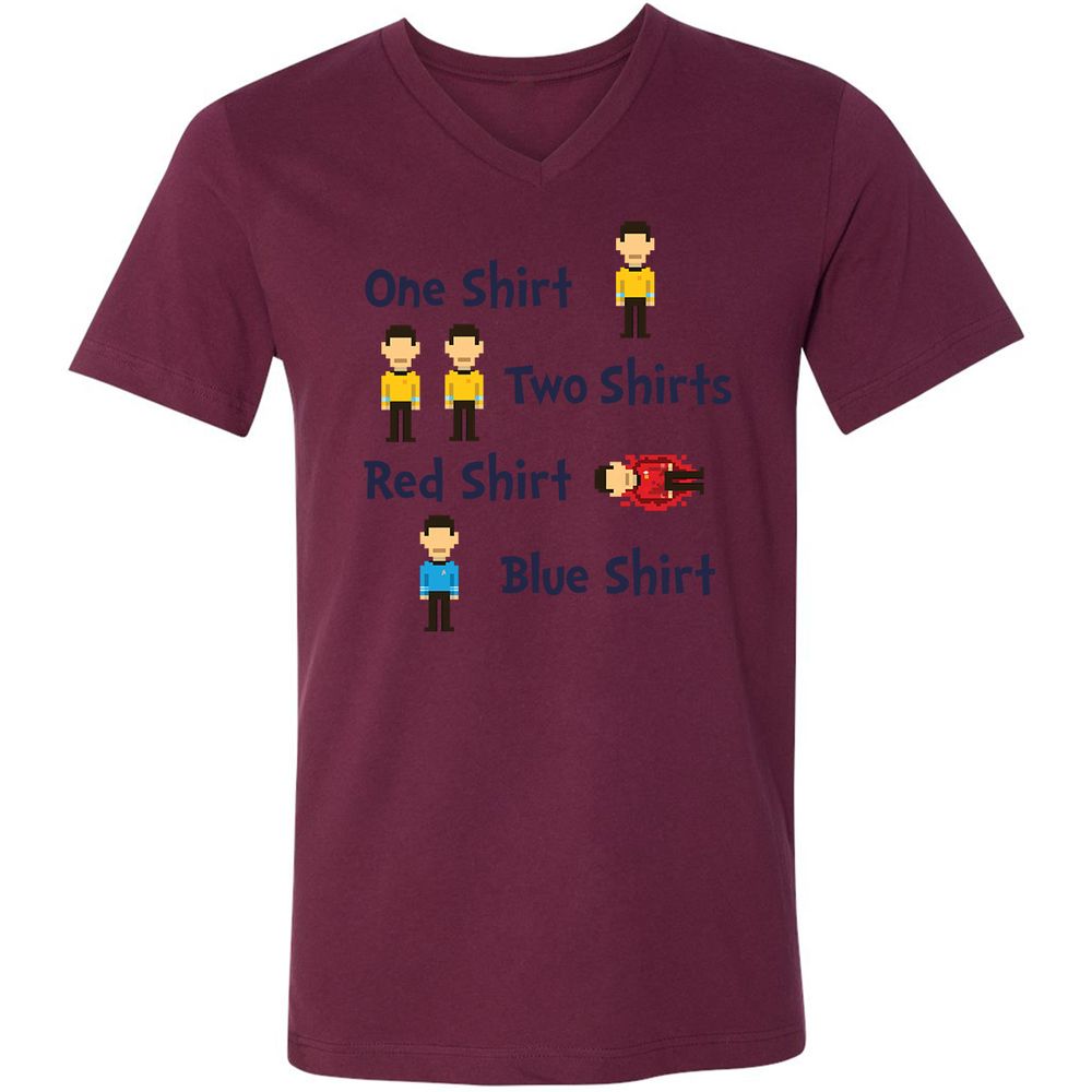 Red Shirt, Blue Shirt - Maroon - 6