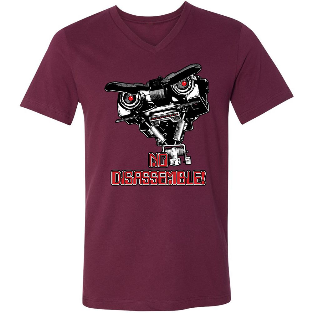 Unisex V-Neck T-Shirt - W6327685 - Maroon - 6