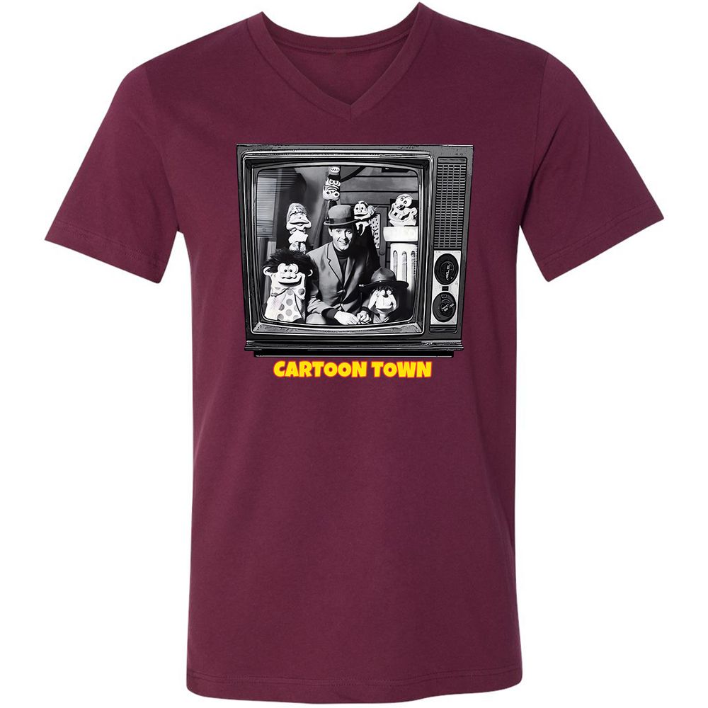 Cartoon Town - Maroon - 6