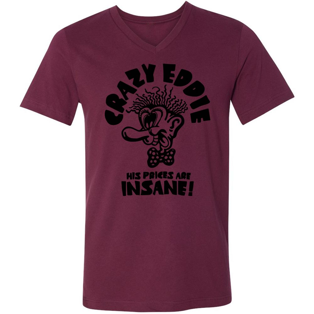 Unisex V-Neck T-Shirt - FN65VSXS - Maroon - 6