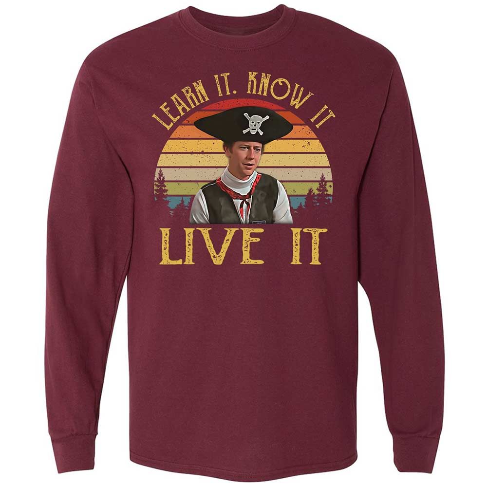 Long Sleeve T-Shirt - T97UEYCD - Maroon - 6