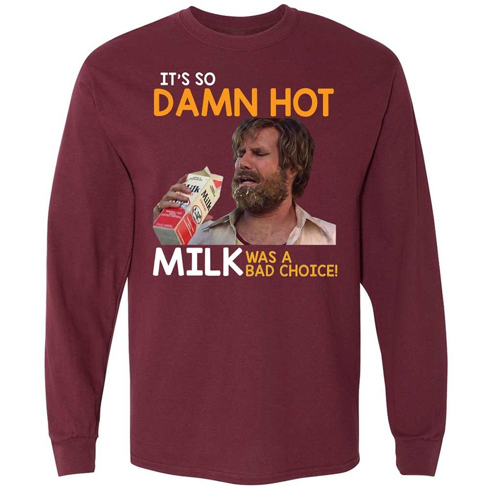 Long Sleeve T-Shirt - Y6UF8TA1 - Maroon - 6