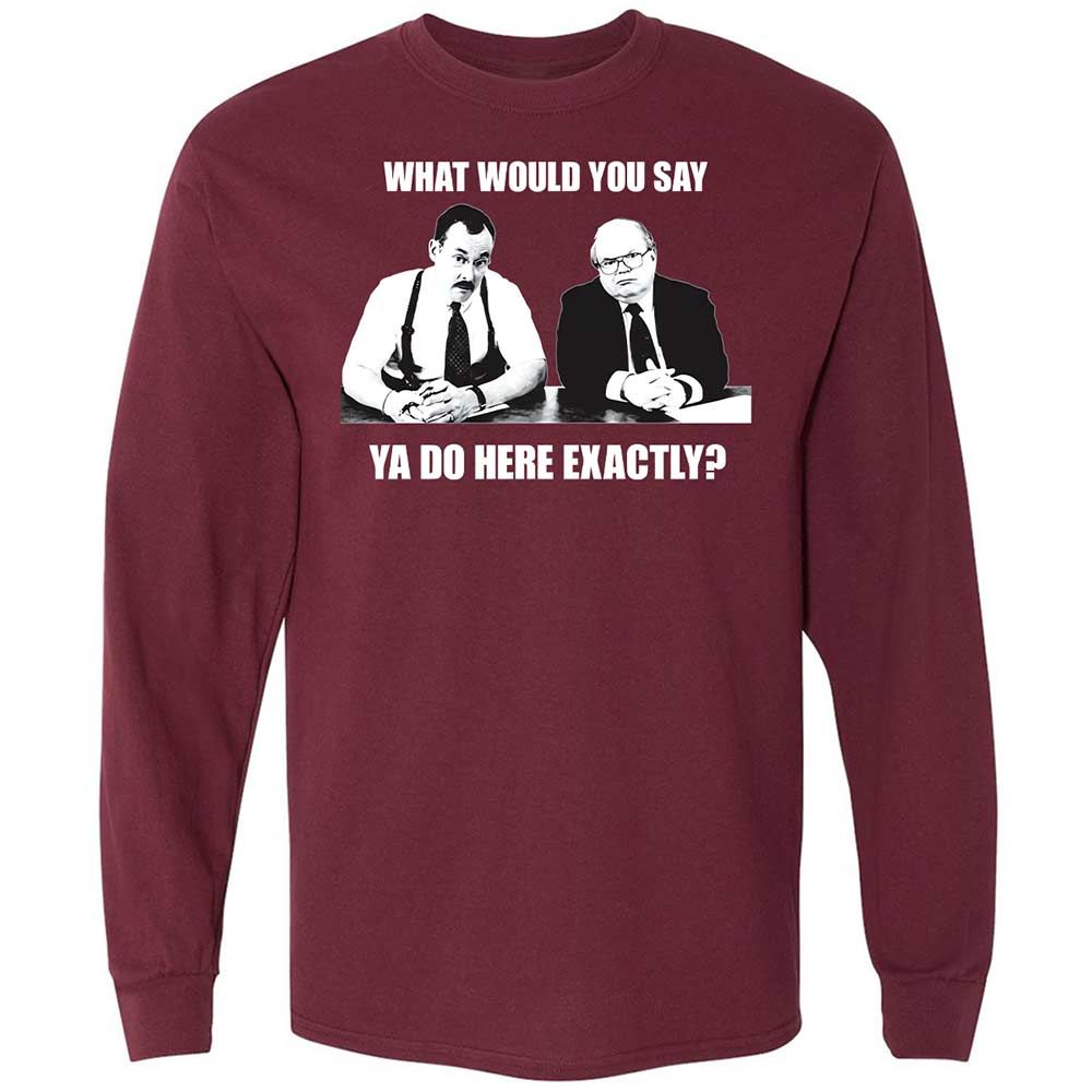 Long Sleeve T-Shirt - RLVL3X9J - Maroon - 6