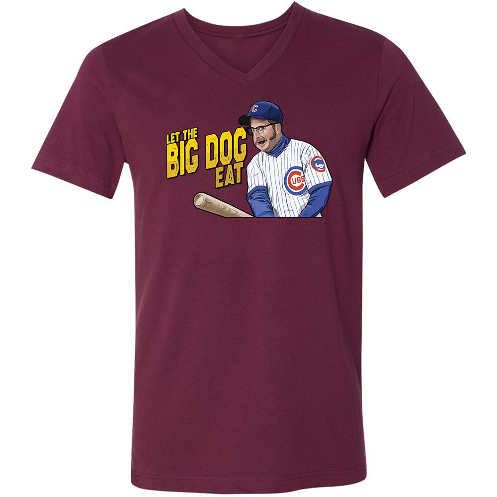 Unisex V-Neck T-Shirt - 5PT5JKR5 - Maroon - 6