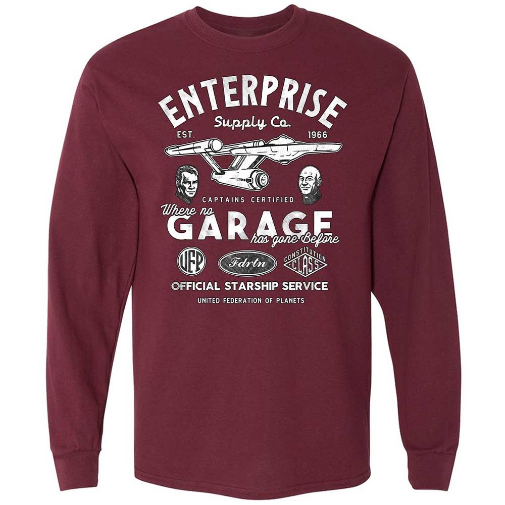 Long Sleeve T-Shirt - C3X9D9WE - Maroon - 6