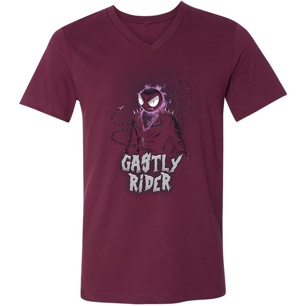 Unisex V-Neck T-Shirt - S3QCTHTH - Maroon - 6