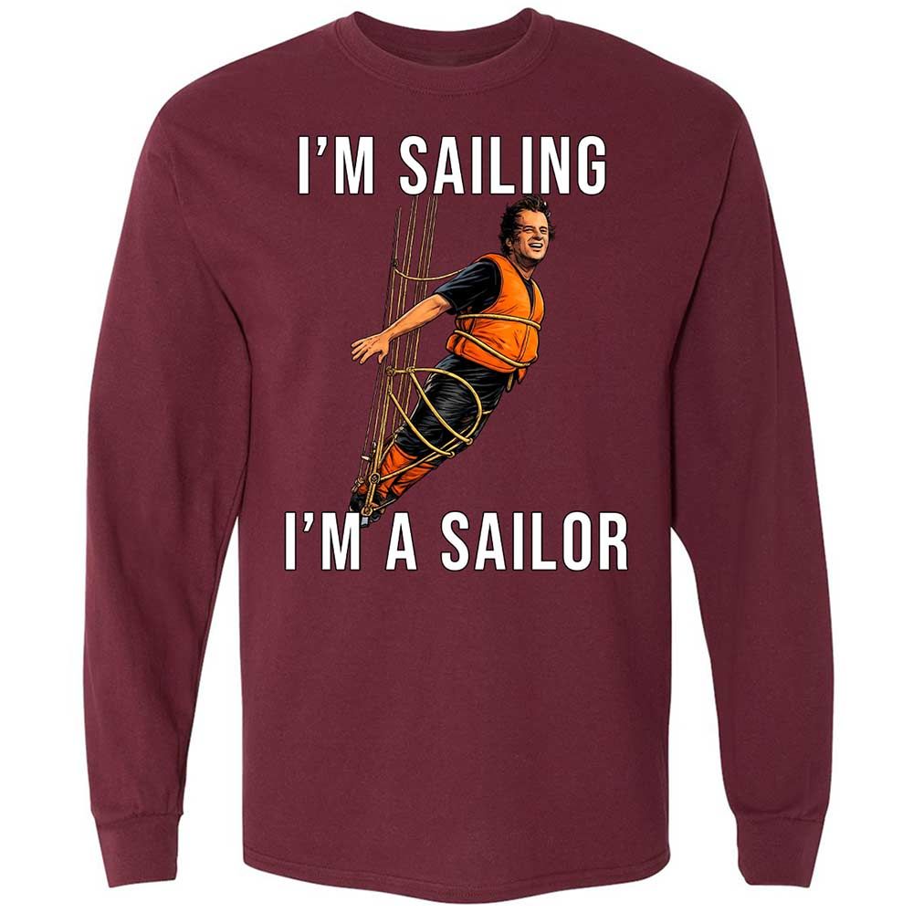 Long Sleeve T-Shirt - BS1R9PVU - Maroon - 6