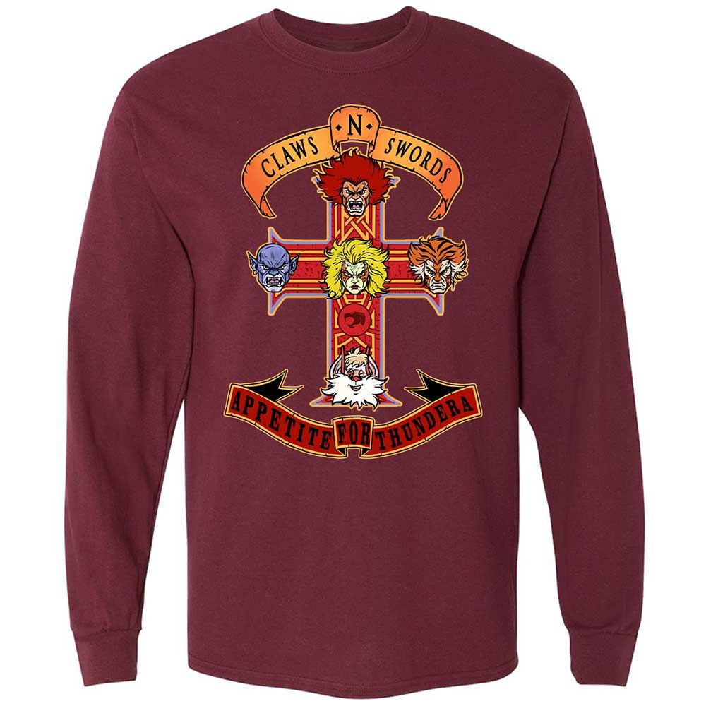 Long Sleeve T-Shirt - HYSDNGJ1 - Maroon - 6