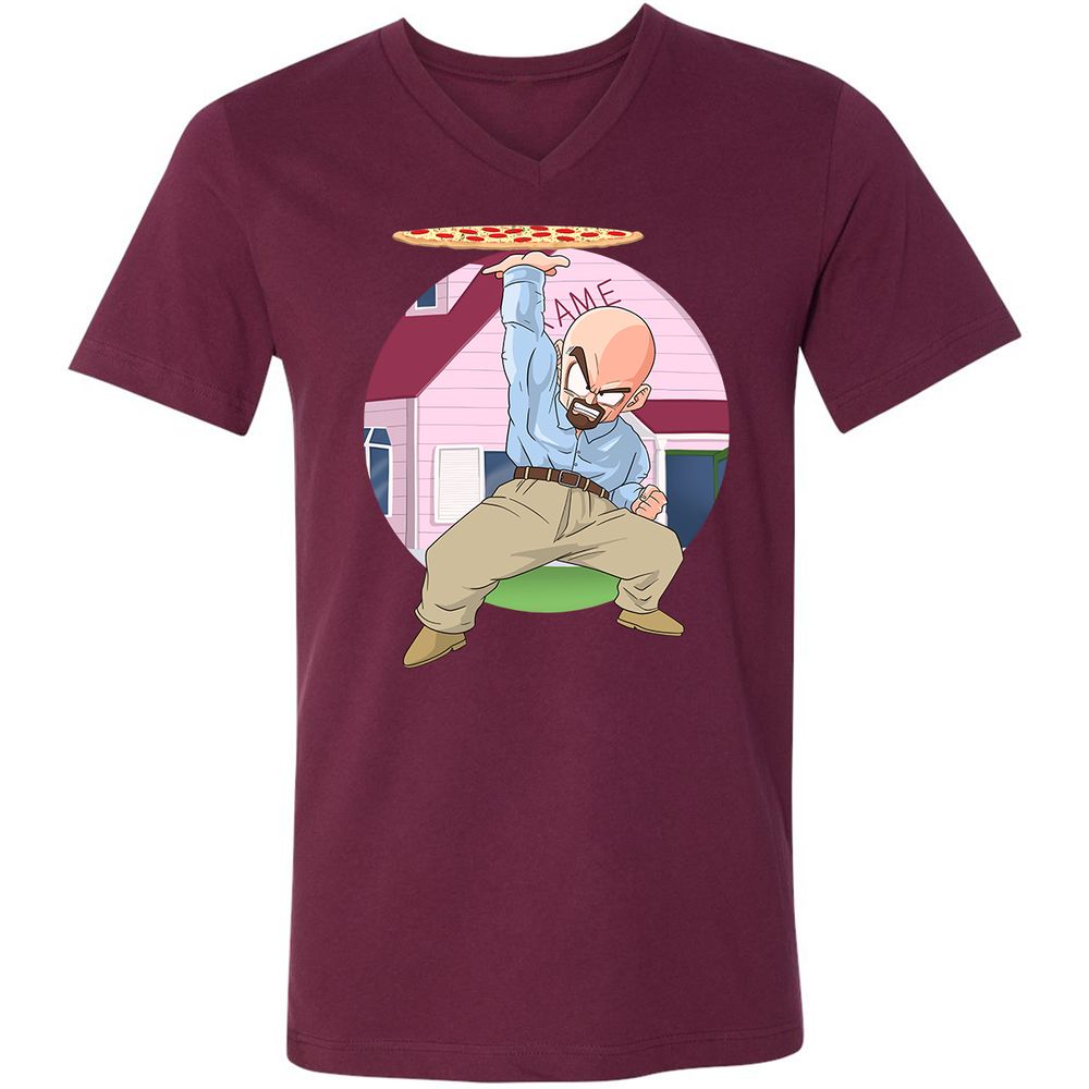 Unisex V-Neck T-Shirt - Z32ADK3X - Maroon - 6