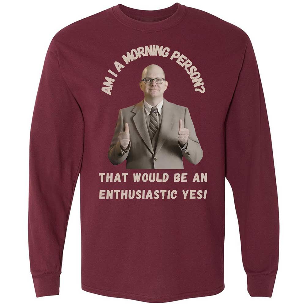 Long Sleeve T-Shirt - UDS66WZZ - Maroon - 6