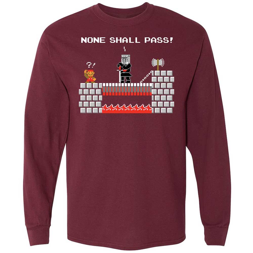 No Plumbers Shall Pass - Maroon - 6