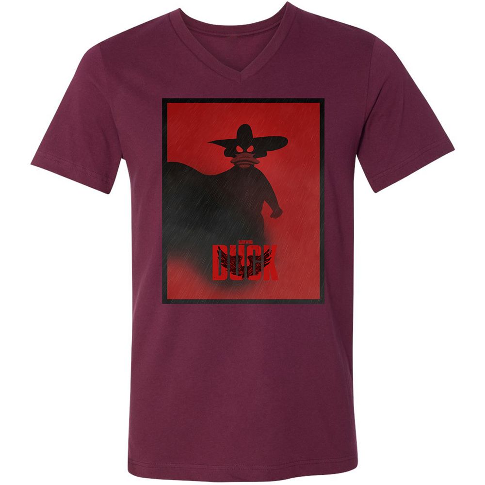 Unisex V-Neck T-Shirt - A44R8QRT - Maroon - 6