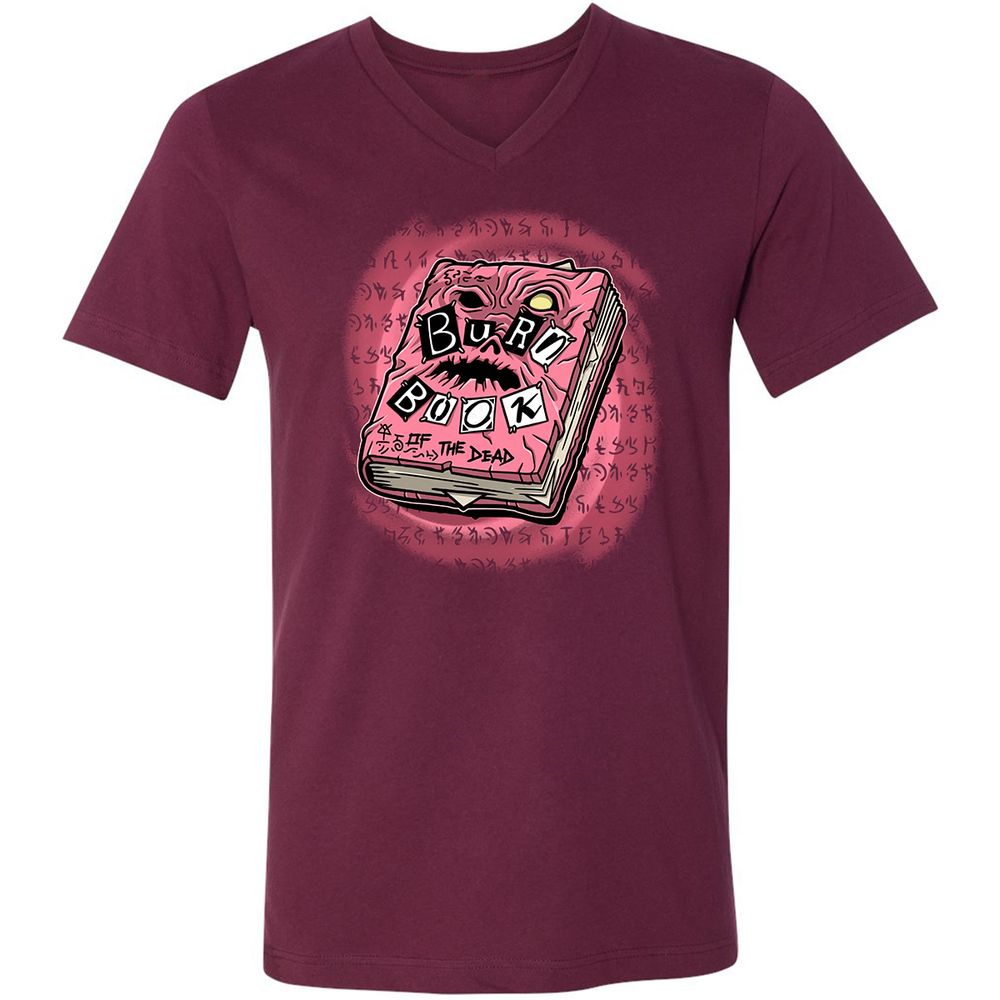 Unisex V-Neck T-Shirt - UJ1MMAWD - Maroon - 6