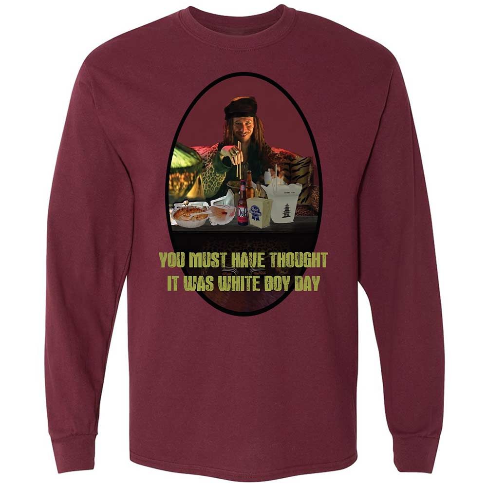 Long Sleeve T-Shirt - 7ZVUAPQF - Maroon - 6