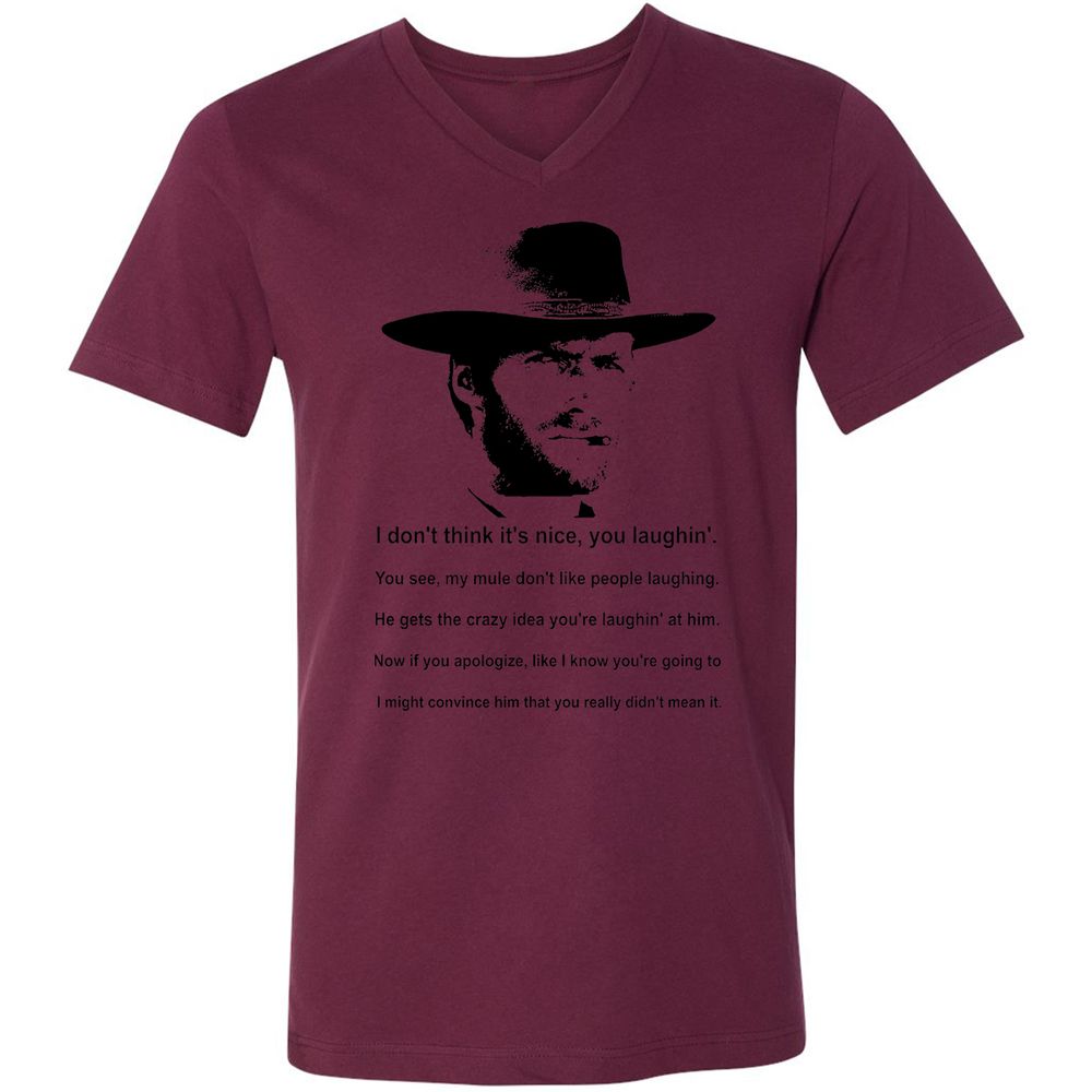 Clint Eastwood Mule Quote - Maroon - 6