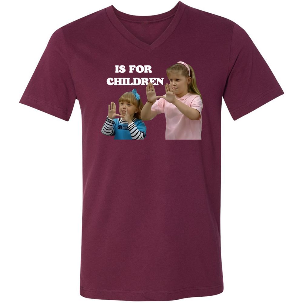 Unisex V-Neck T-Shirt - ZK5693LW - Maroon - 6