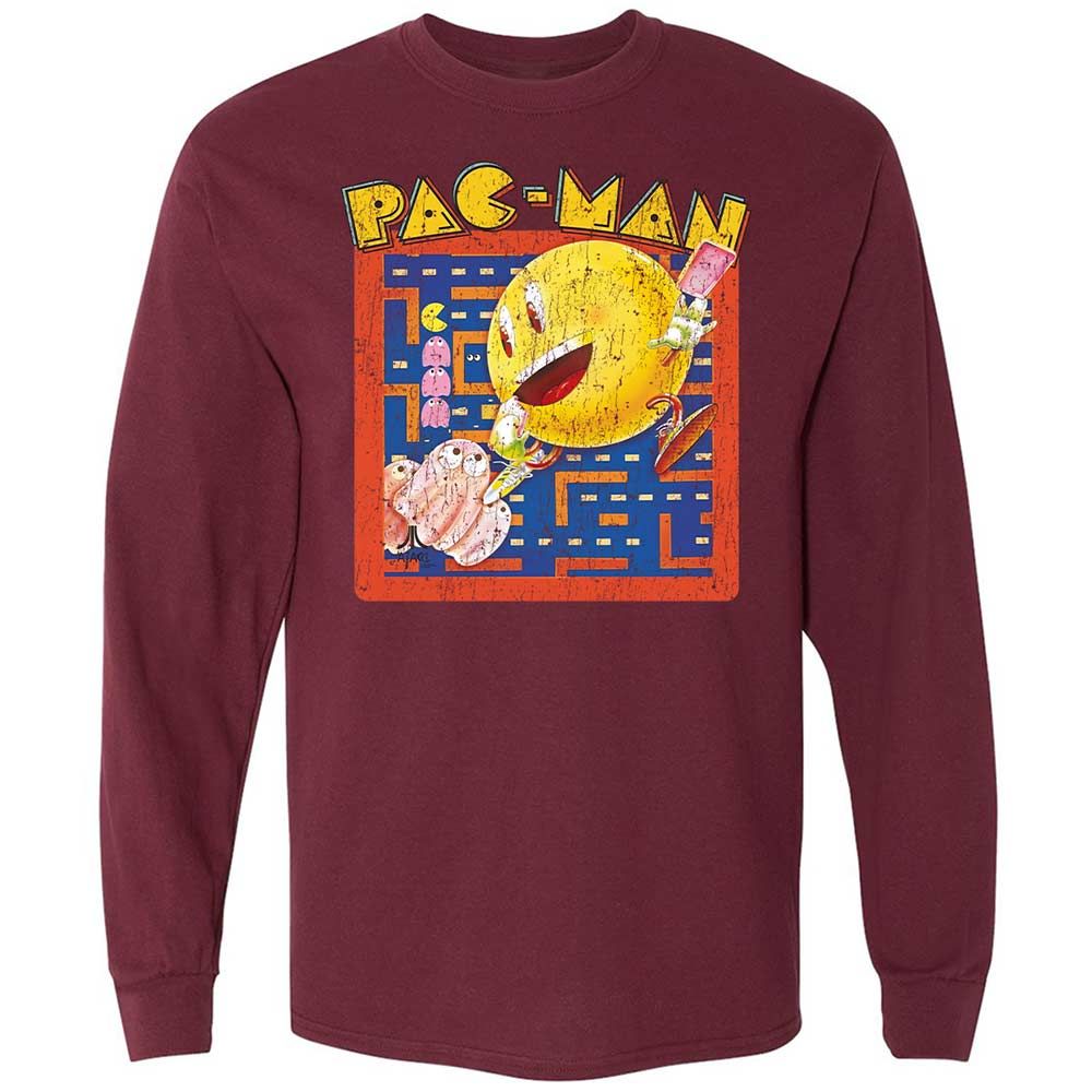 Long Sleeve T-Shirt - C1PC4K6W - Maroon - 6