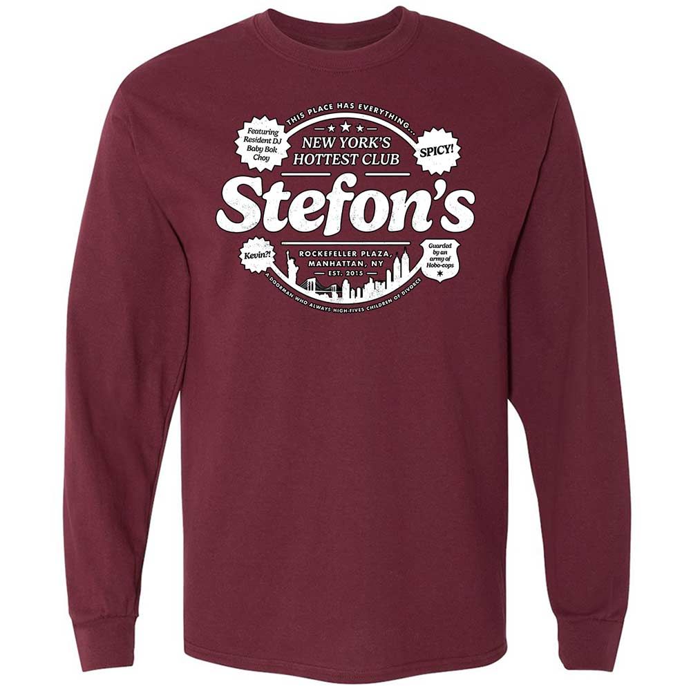Long Sleeve T-Shirt - GGDXEYV4 - Maroon - 6