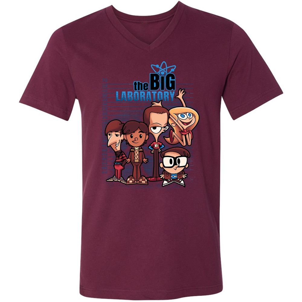 Unisex V-Neck T-Shirt - MA2MKFUB - Maroon - 6