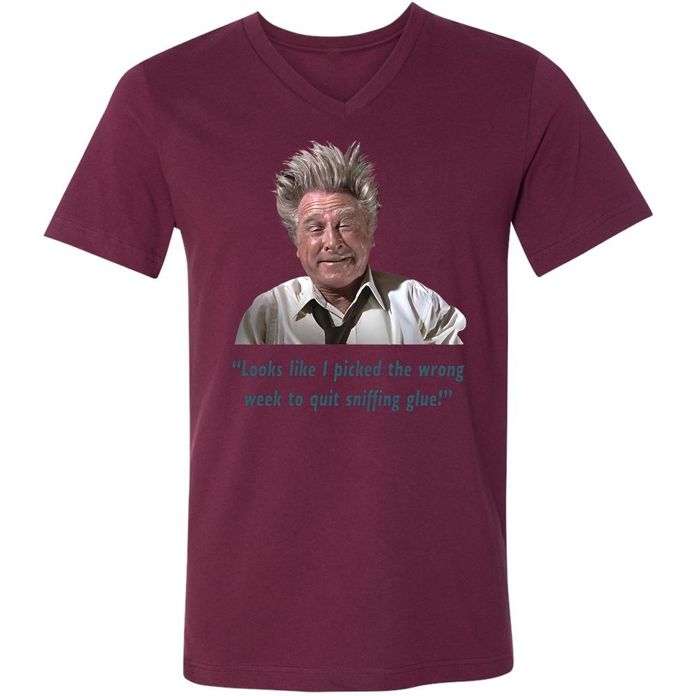 Unisex V-Neck T-Shirt - 9L5GCGLM - Maroon - 6