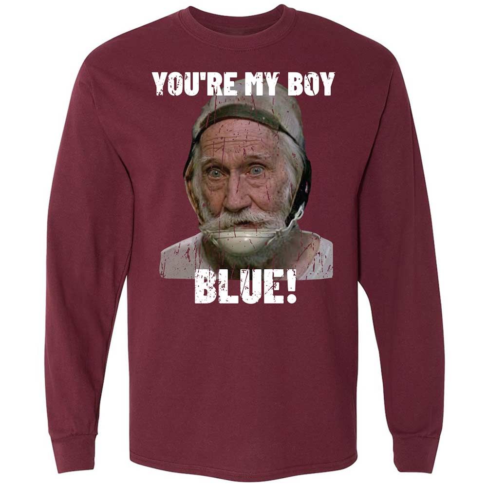 Long Sleeve T-Shirt - FSY4FTU4 - Maroon - 6