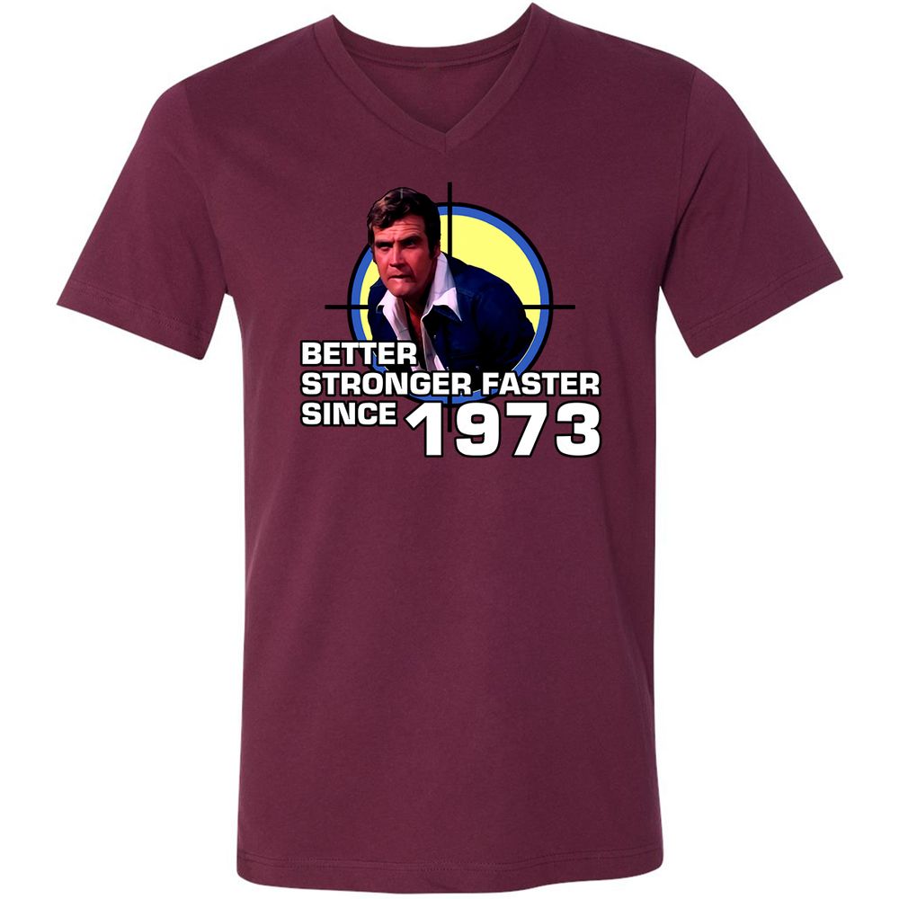 Unisex V-Neck T-Shirt - F1NS57UB - Maroon - 6