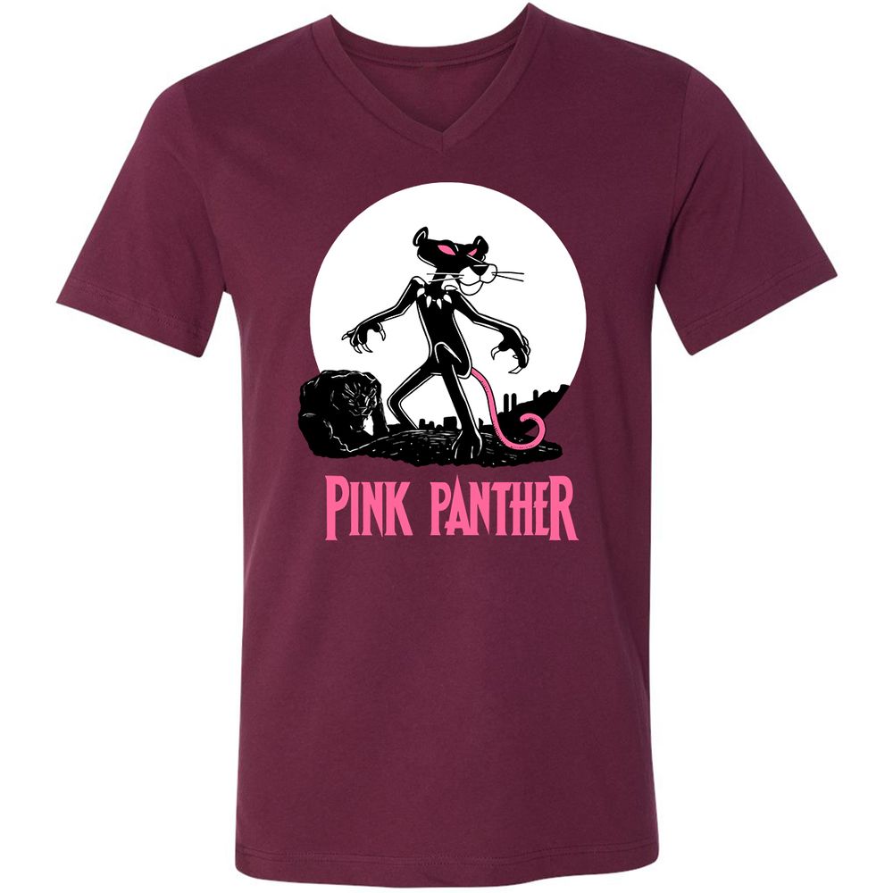 Unisex V-Neck T-Shirt - WQ7S88AN - Maroon - 6