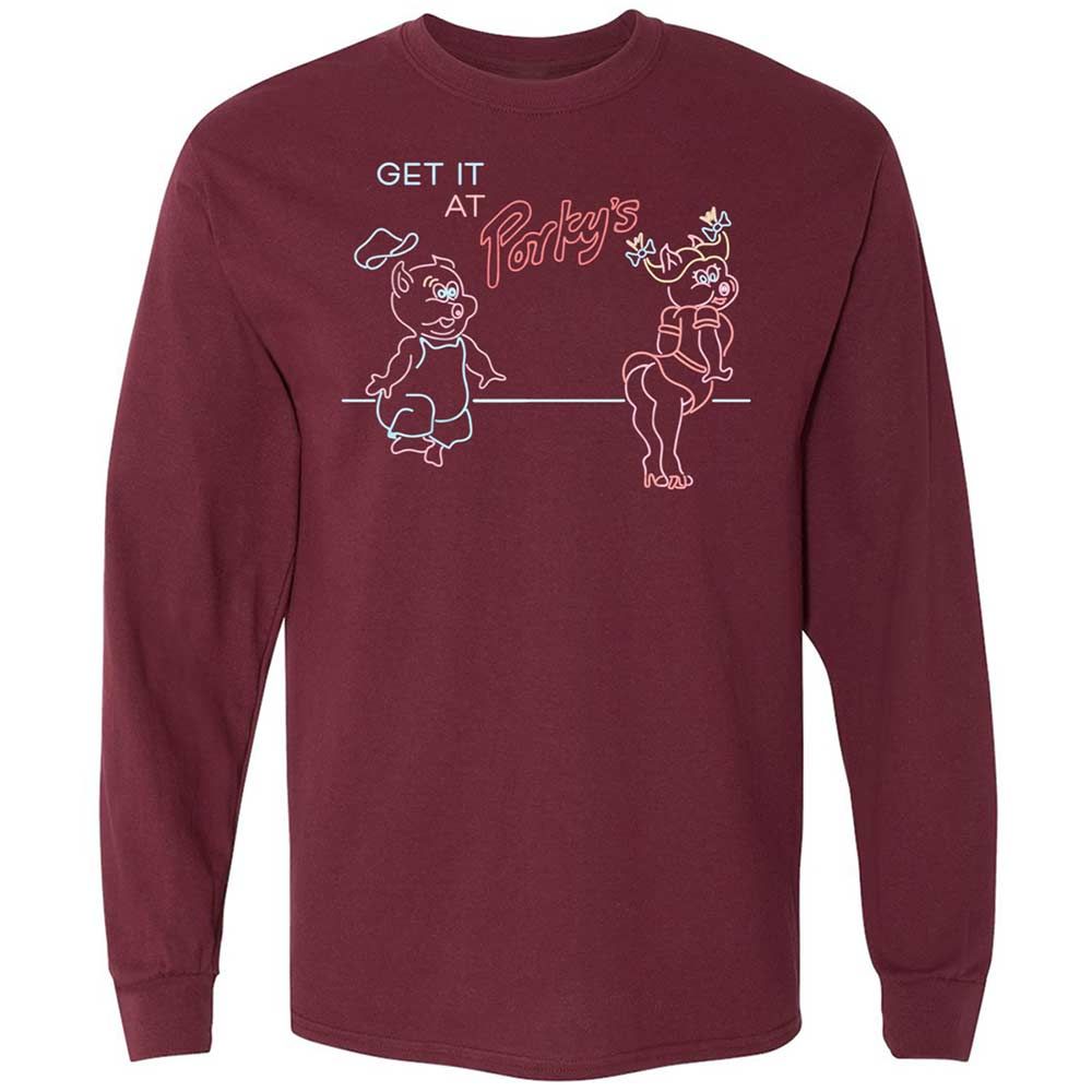 Long Sleeve T-Shirt - D5ZYC1RV - Maroon - 6