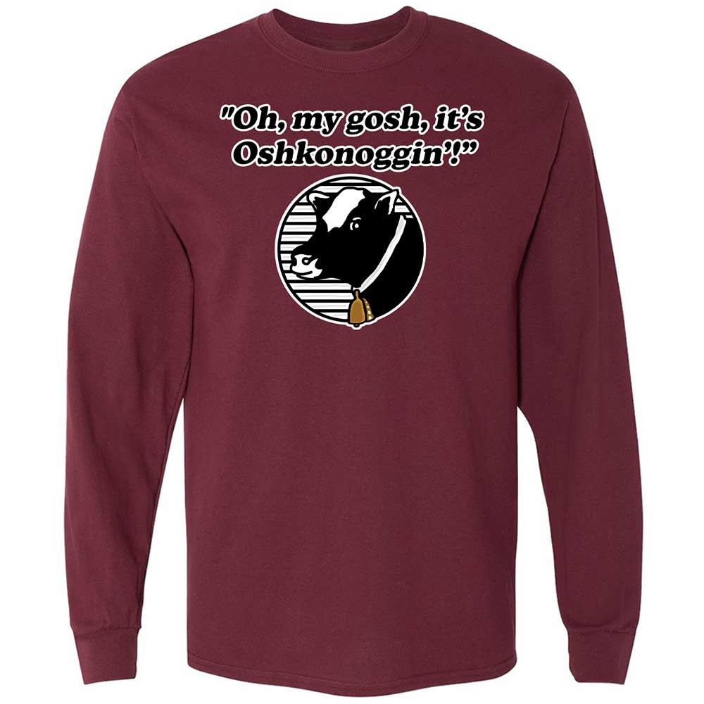 Long Sleeve T-Shirt - CGD6URKM - Maroon - 6