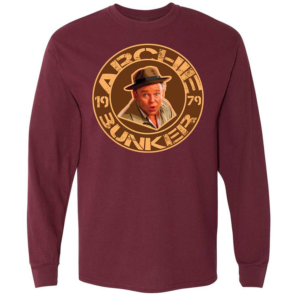Long Sleeve T-Shirt - JKCMKGF6 - Maroon - 6