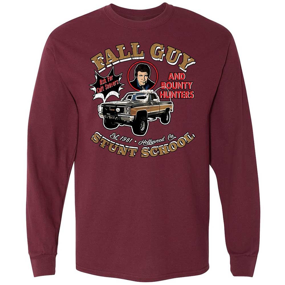 Long Sleeve T-Shirt - 7CFD9CQH - Maroon - 6