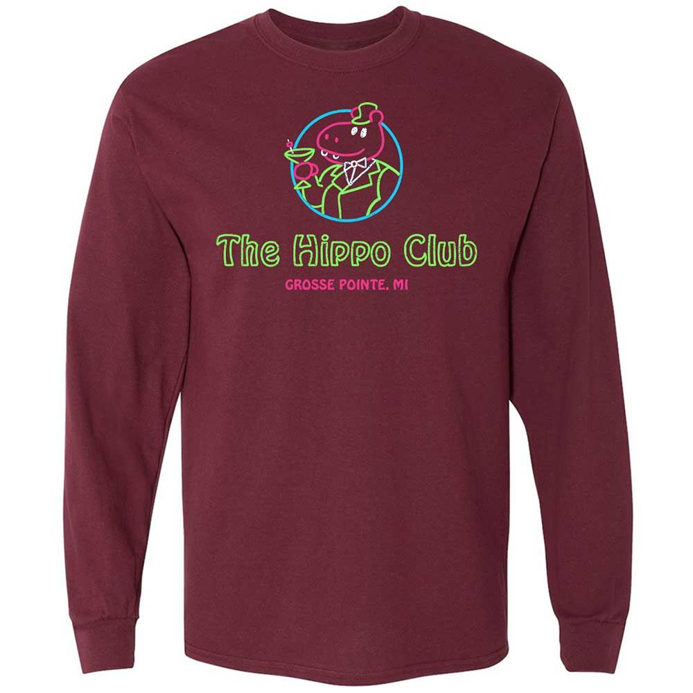 Hippo Club - Maroon - 6