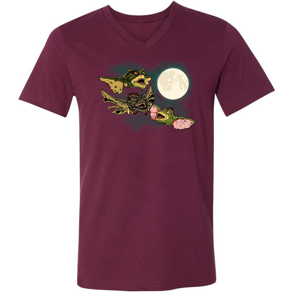 Unisex V-Neck T-Shirt - UTD67MMX - Maroon - 6