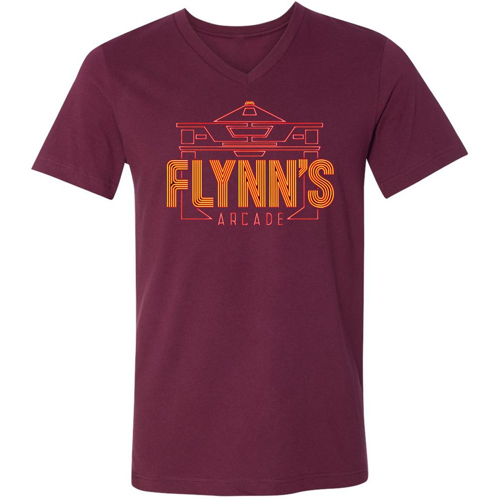 Unisex V-Neck T-Shirt - HP5KPPRW - Maroon - 6