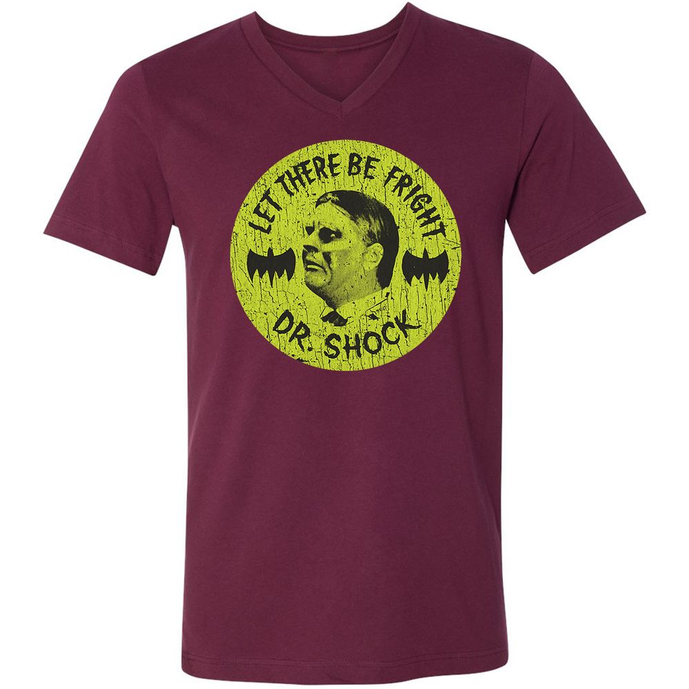 Unisex V-Neck T-Shirt - 4Z2C5GS3 - Maroon - 6