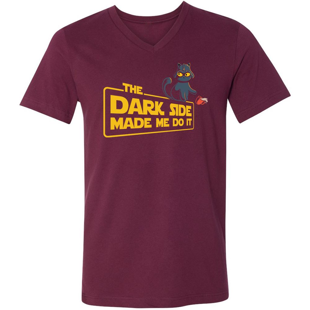 Unisex V-Neck T-Shirt - EXF2UAP1 - Maroon - 6