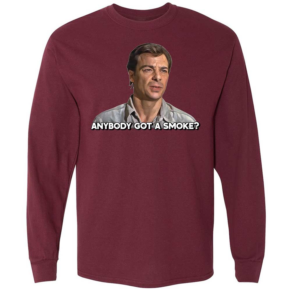 Long Sleeve T-Shirt - K1CZQKMN - Maroon - 6