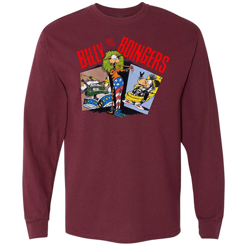 Long Sleeve T-Shirt - BY9T3K3G - Maroon - 6