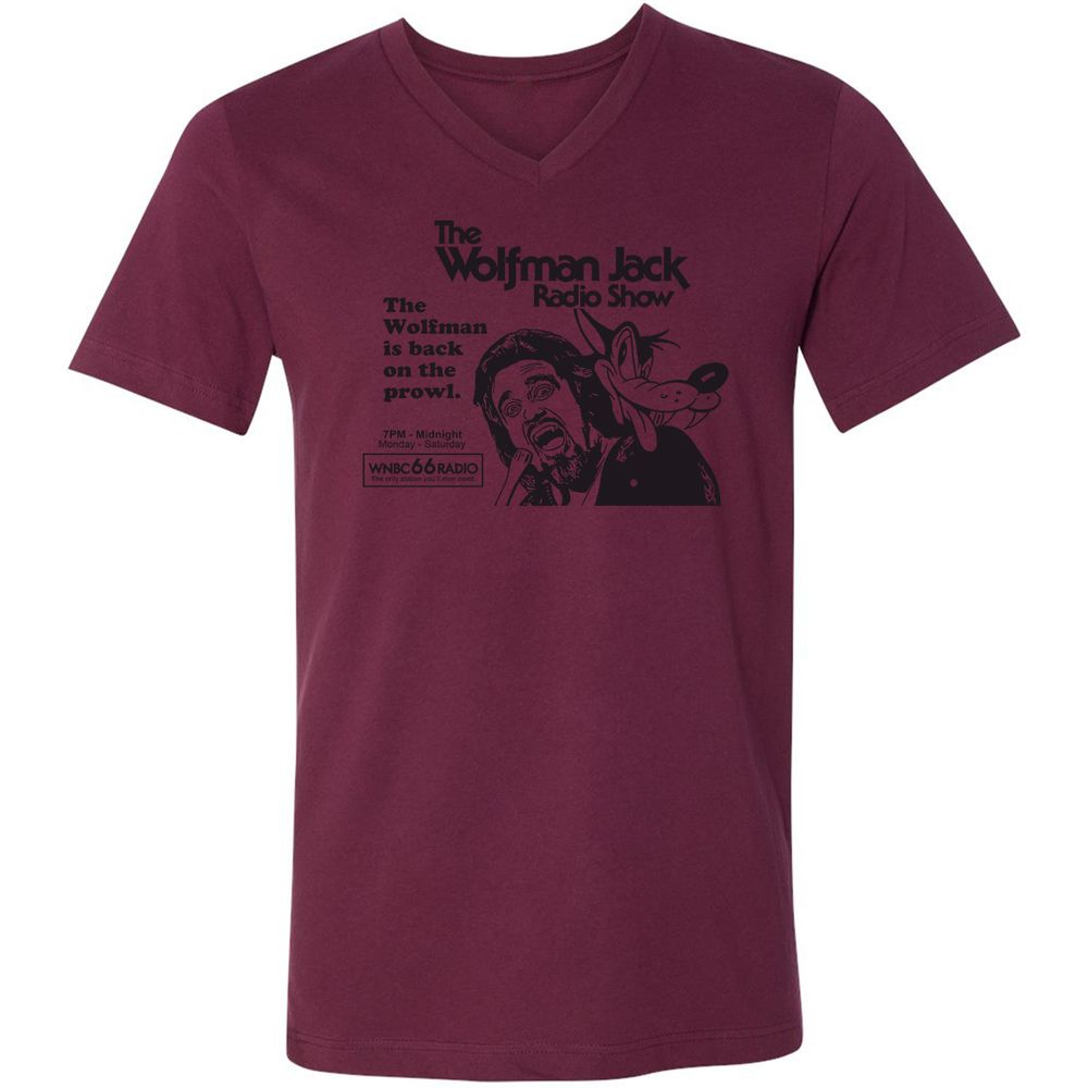 Unisex V-Neck T-Shirt - VGHV4GRX - Maroon - 6