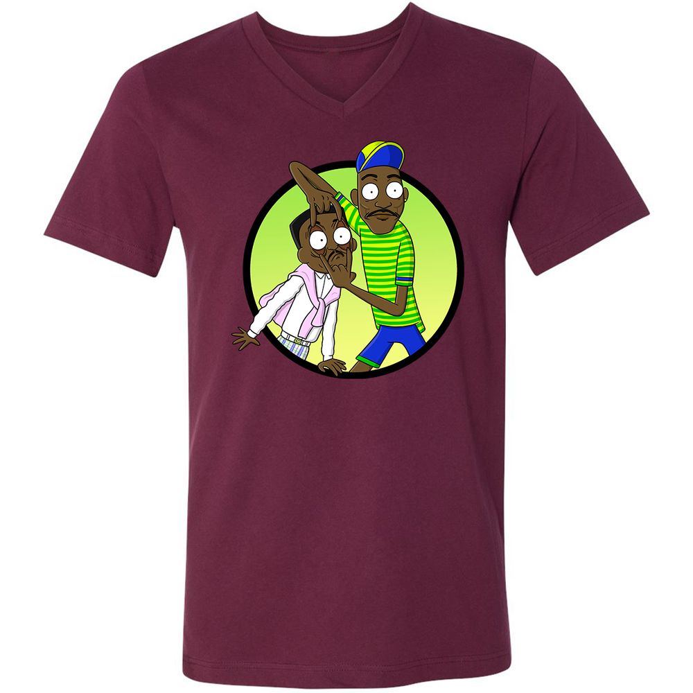 Unisex V-Neck T-Shirt - R871CSAD - Maroon - 6