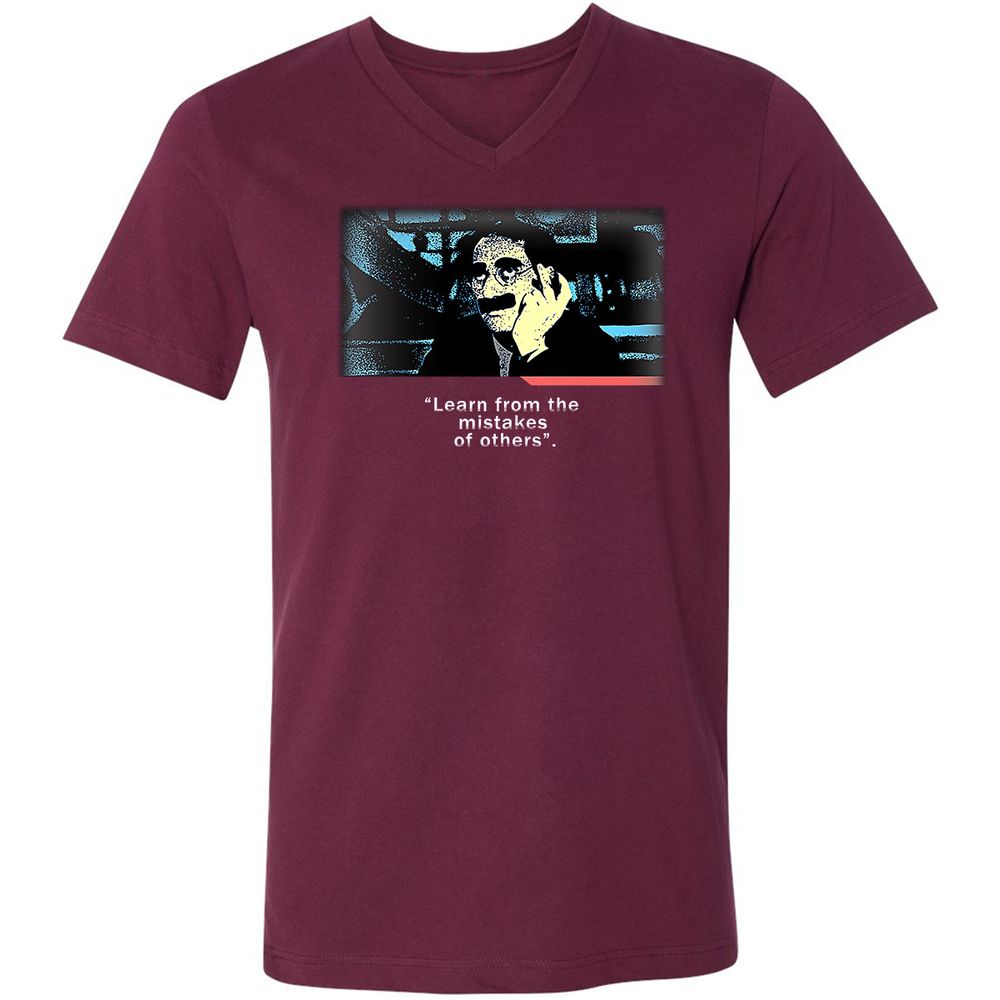 Unisex V-Neck T-Shirt - XW3481BG - Maroon - 6