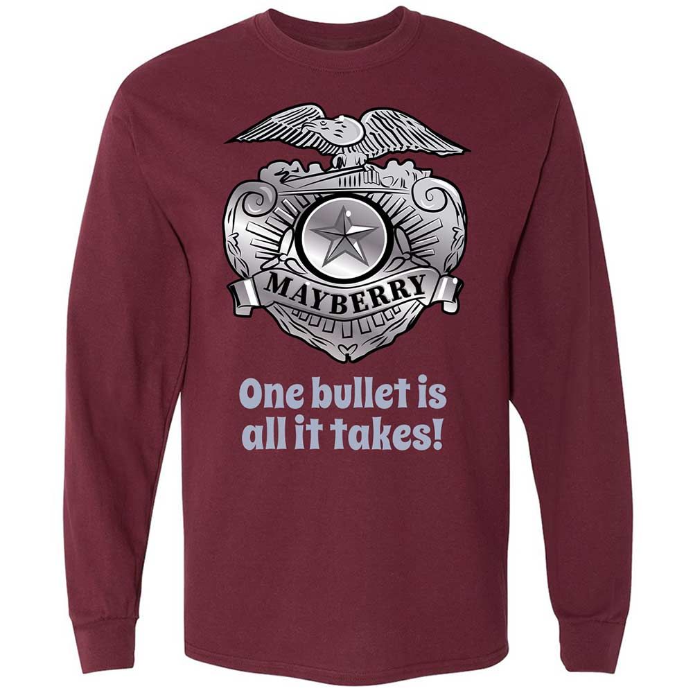 Long Sleeve T-Shirt - 7FZDRQZR - Maroon - 6