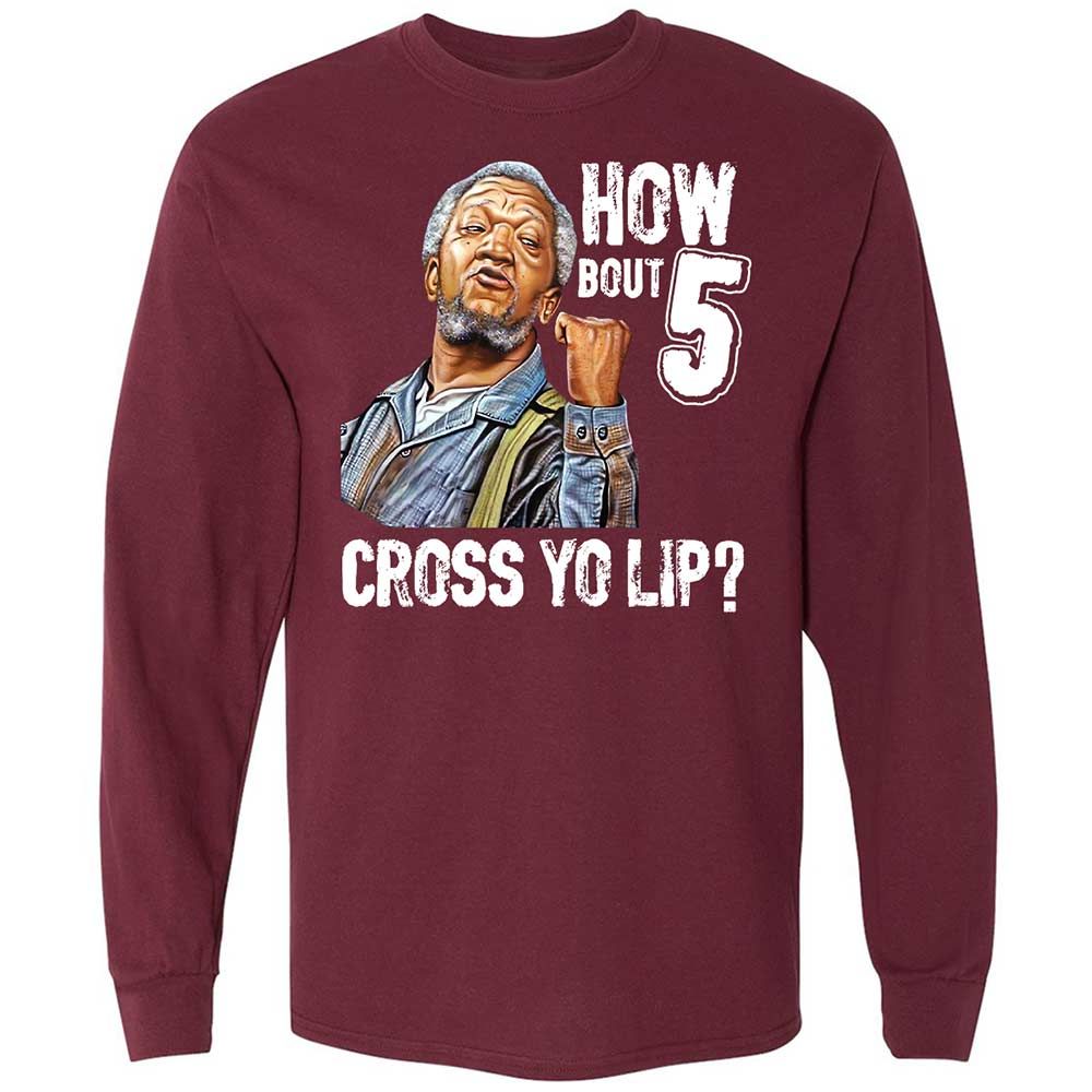 How bout 5 cross yo lip - Maroon - 6