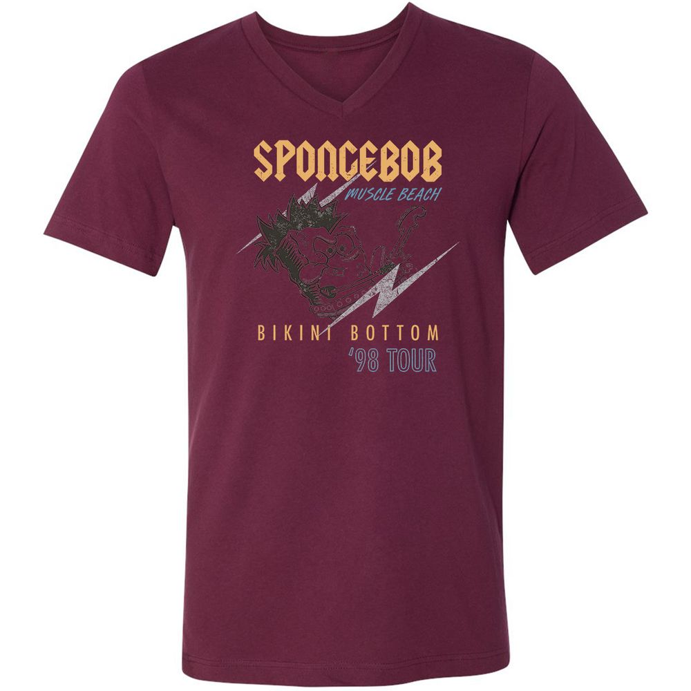 Unisex V-Neck T-Shirt - GYZG71T2 - Maroon - 6