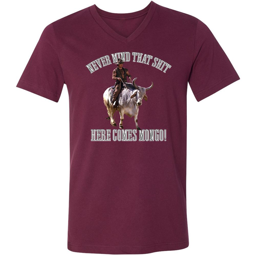 Unisex V-Neck T-Shirt - MV1V3Q4A - Maroon - 6