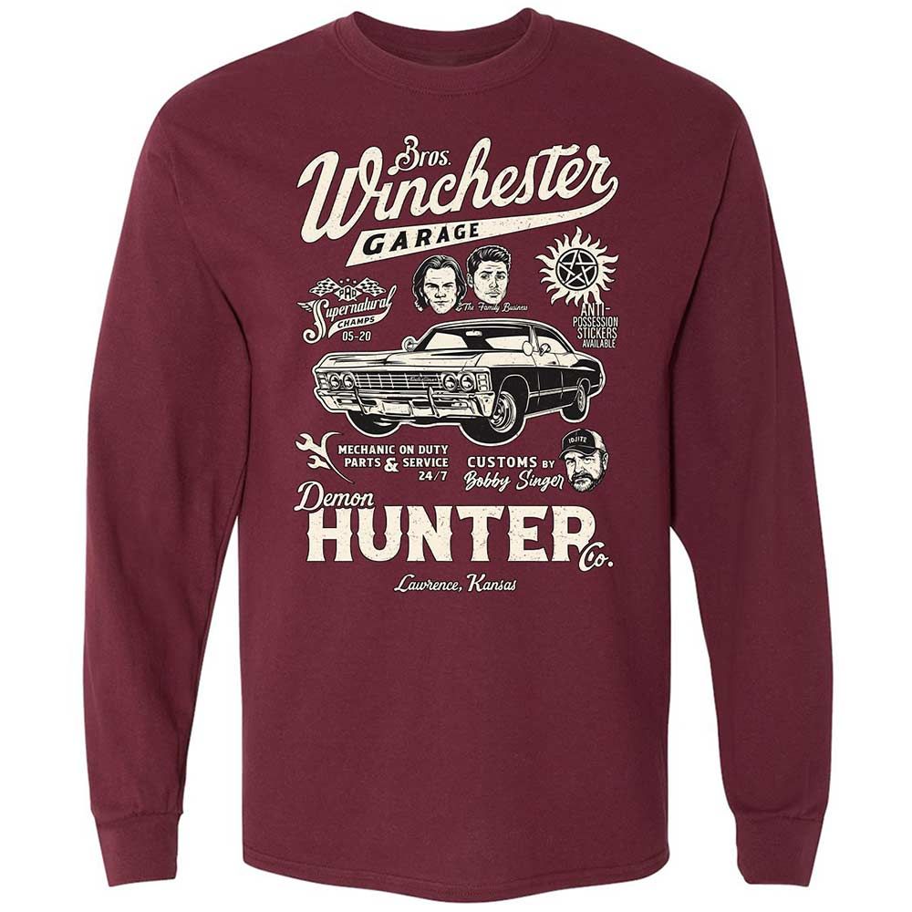 Long Sleeve T-Shirt - KMKAY9SL - Maroon - 6