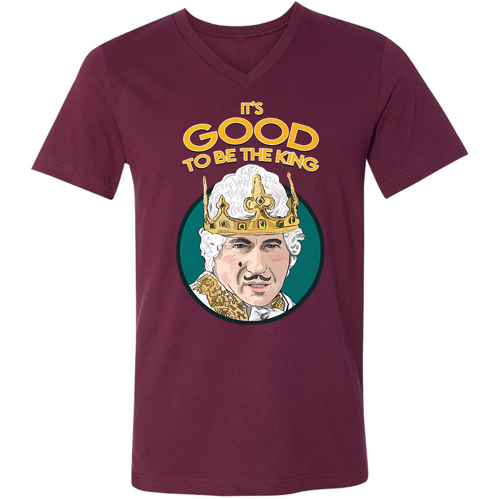 Unisex V-Neck T-Shirt - LA18SPNG - Maroon - 6